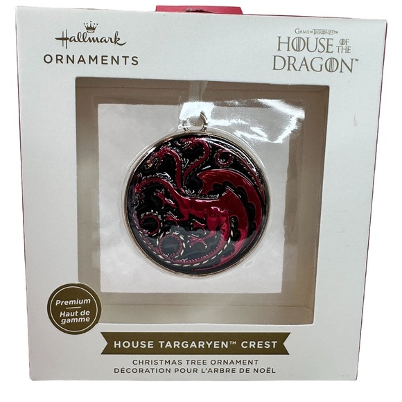 Game of Thrones House Of The Dragon House Targaryen Crest Hallmark Ornament HBO - Picture 1 of 5